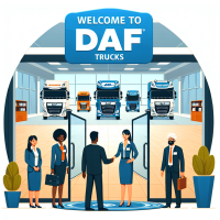 DAF trucks Warm Welcome International to their company